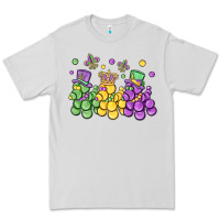 Dove Grey mardi gras bead dogs Premium Tee - MaliasSmallBusiness
