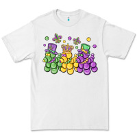 White mardi gras bead dogs Premium Tee - MaliasSmallBusiness