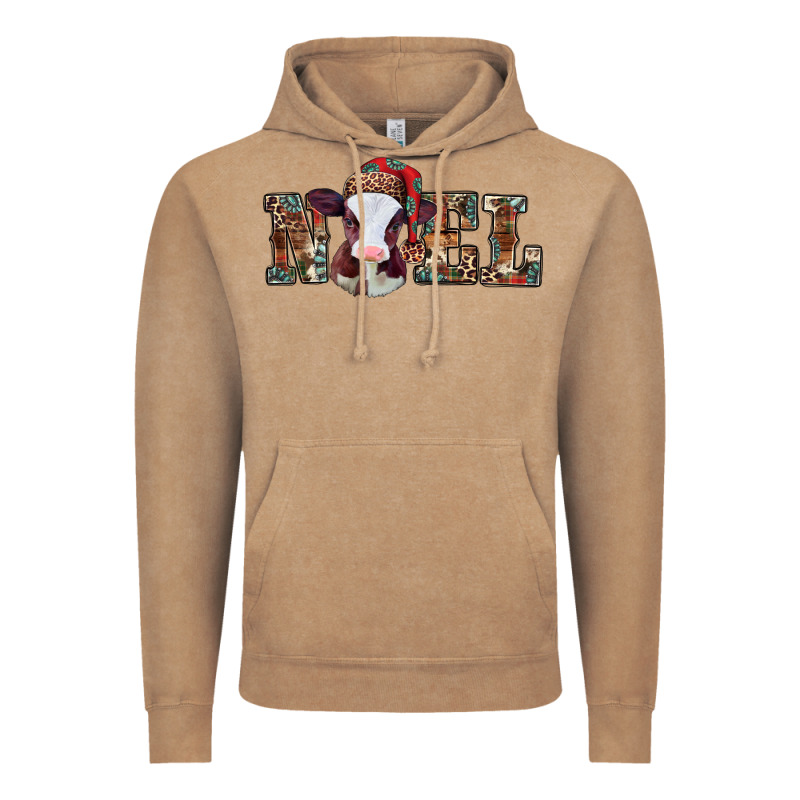 Western Christmas Baby Cow Noel Vintage Hoodie by Jasminsmagicworld | Teevron