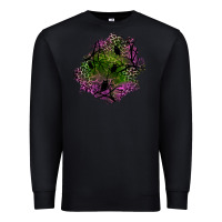 Black halloween patch Premium Sweatshirt - BundleAndBundleShop
