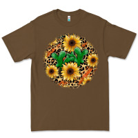 Cacao leopard cactus sunflower Premium Tee - JahusDesignShop