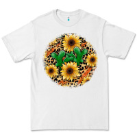White leopard cactus sunflower Premium Tee - JahusDesignShop