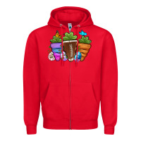 Red Football Easter sports carrots Zipper Hoodie - OliviaCreatesArt