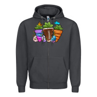 Smoke Football Easter sports carrots Zipper Hoodie - OliviaCreatesArt