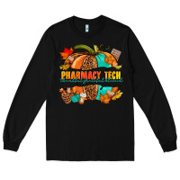 Black pharmacy tech pumpkin Long Sleeve Tee - NancyCooperArtShop