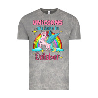 Cloud Rock unicorns are born in october Vintage Tee - Jasminsmagicworld