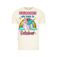 Vintage Arctic unicorns are born in october Vintage Tee - Jasminsmagicworld