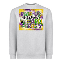 Heather Grey bead up bitches Heavyweight Sweatshirt - CowGirlArtShop