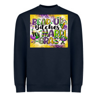 Navy bead up bitches Heavyweight Sweatshirt - CowGirlArtShop