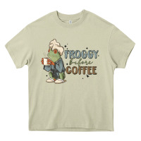Mossy froggy before coffee Heavy Core Tee - MaliasSmallBusiness