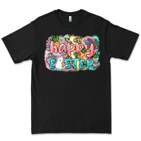 Black Happy Easter Premium Tee - NancyCooperArtShop