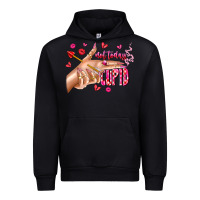 Black Not Today Cupid Urban Hoodie - CowhideDigitalArt