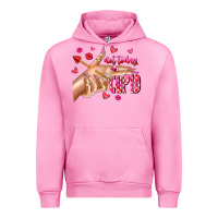 Fuchsia Pink Not Today Cupid Urban Hoodie - CowhideDigitalArt