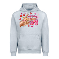 Heather Grey Not Today Cupid Urban Hoodie - CowhideDigitalArt