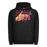 Pigment Black Not Today Cupid Urban Hoodie - CowhideDigitalArt