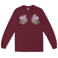 Burgundy easter hands skeleton Long Sleeve Tee - Jasminsmagicworld