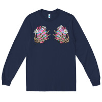 Navy easter hands skeleton Long Sleeve Tee - Jasminsmagicworld