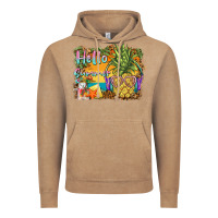 Vintage Coffee hello summer pineapple Vintage Hoodie - BarkalooDesign