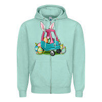 Seafoam Easter toddler car Zipper Hoodie - OliviaCreatesArt