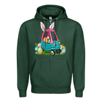 Sports Green Easter toddler car Zipper Hoodie - OliviaCreatesArt