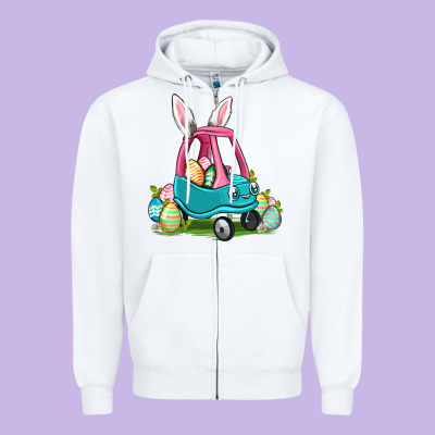 Easter Toddler Car Zipper Hoodie Designed By Oliviacreatesart