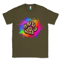 Army Green pride dog paw Classic Tee - Artiststas