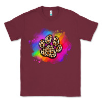 Burgundy pride dog paw Classic Tee - Artiststas