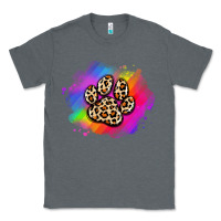 Charcoal Heather pride dog paw Classic Tee - Artiststas