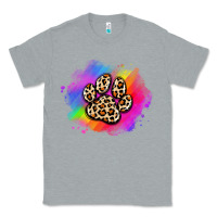Heather Grey pride dog paw Classic Tee - Artiststas