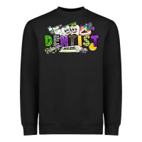Black dentist mardi gras Heavyweight Sweatshirt - CowGirlArtShop