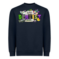 Navy dentist mardi gras Heavyweight Sweatshirt - CowGirlArtShop