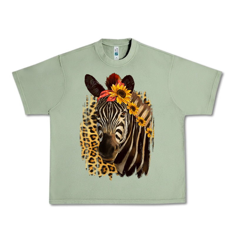 Zebra With Sunflowers Urban Heavy Tee by Bettercallsaul | Teevron
