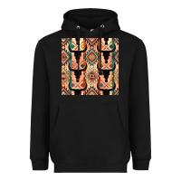Black native american aztec seamless pattern 4 Heavyweight Hoodie - BundleAndBundleShop