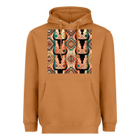 Meerkat native american aztec seamless pattern 4 Heavyweight Hoodie - BundleAndBundleShop