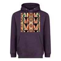 Plum native american aztec seamless pattern 4 Heavyweight Hoodie - BundleAndBundleShop