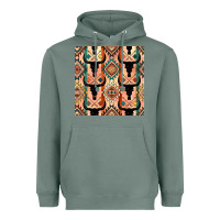 Sage native american aztec seamless pattern 4 Heavyweight Hoodie - BundleAndBundleShop