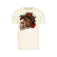 Vintage Arctic leopard bandana and roses skull Vintage Tee - Jasminsmagicworld