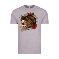 Vintage Zinc leopard bandana and roses skull Vintage Tee - Jasminsmagicworld