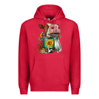 Cardinal Simmental Cow Coffee Cup Premium Hoodie - FaDigitalArtStudio