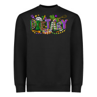 Black dietary mardi gras Heavyweight Sweatshirt - CowGirlArtShop