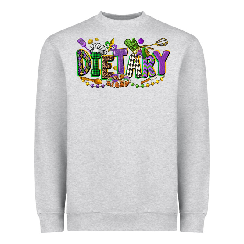 Dietary Mardi Gras Heavyweight Sweatshirt by CowGirlArtShop | Teevron
