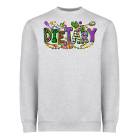 Heather Grey dietary mardi gras Heavyweight Sweatshirt - CowGirlArtShop