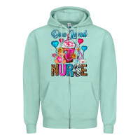 One Loved Nurse Valentines Day Frappe Coffee Zipper Hoodie | Teevron