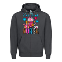 Smoke One Loved Nurse Valentines Day Frappe Coffee Zipper Hoodie - FaDigitalArtStudio