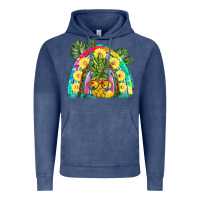 Vintage Denim pineapple rainbow Vintage Hoodie - BarkalooDesign