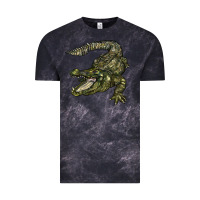 Cloud Black alligator Vintage Tee - BarkalooDesign