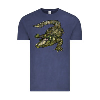 Vintage Denim alligator Vintage Tee - BarkalooDesign
