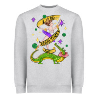 Heather Grey let the good times roll (2) Heavyweight Sweatshirt - CowGirlArtShop