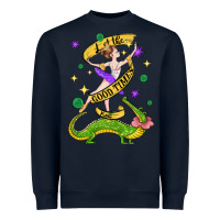 Navy let the good times roll (2) Heavyweight Sweatshirt - CowGirlArtShop