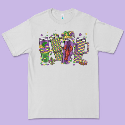 Mardi Gras Coffee Premium Tee Designed By Maliassmallbusiness